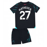 Maglie da calcio Manchester City Matheus Nunes #27 Terza Maglia Bambino 2023-24 Manica Corta (+ Pantaloni corti)